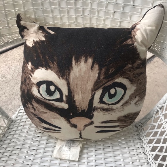 Urban Outfitters Other - Urban Outfitters Cat Pillow - Accents Home Decor